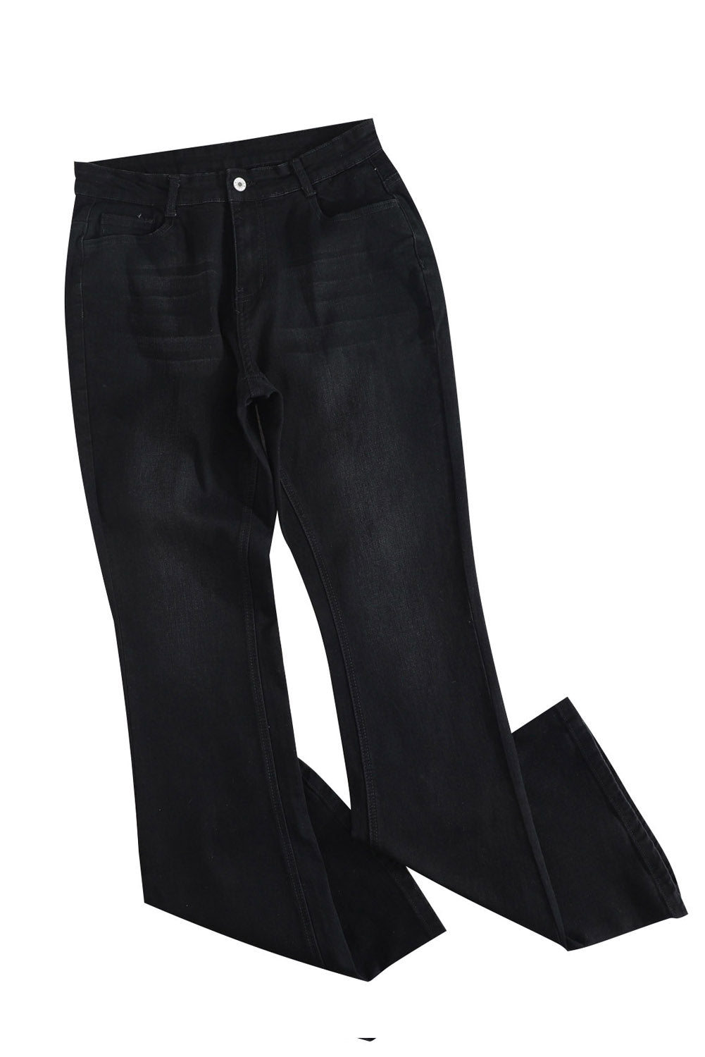 Wash Vintage Black Wide Leg Jeans
