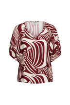 Top Amelie Weave Claret Multi TO375