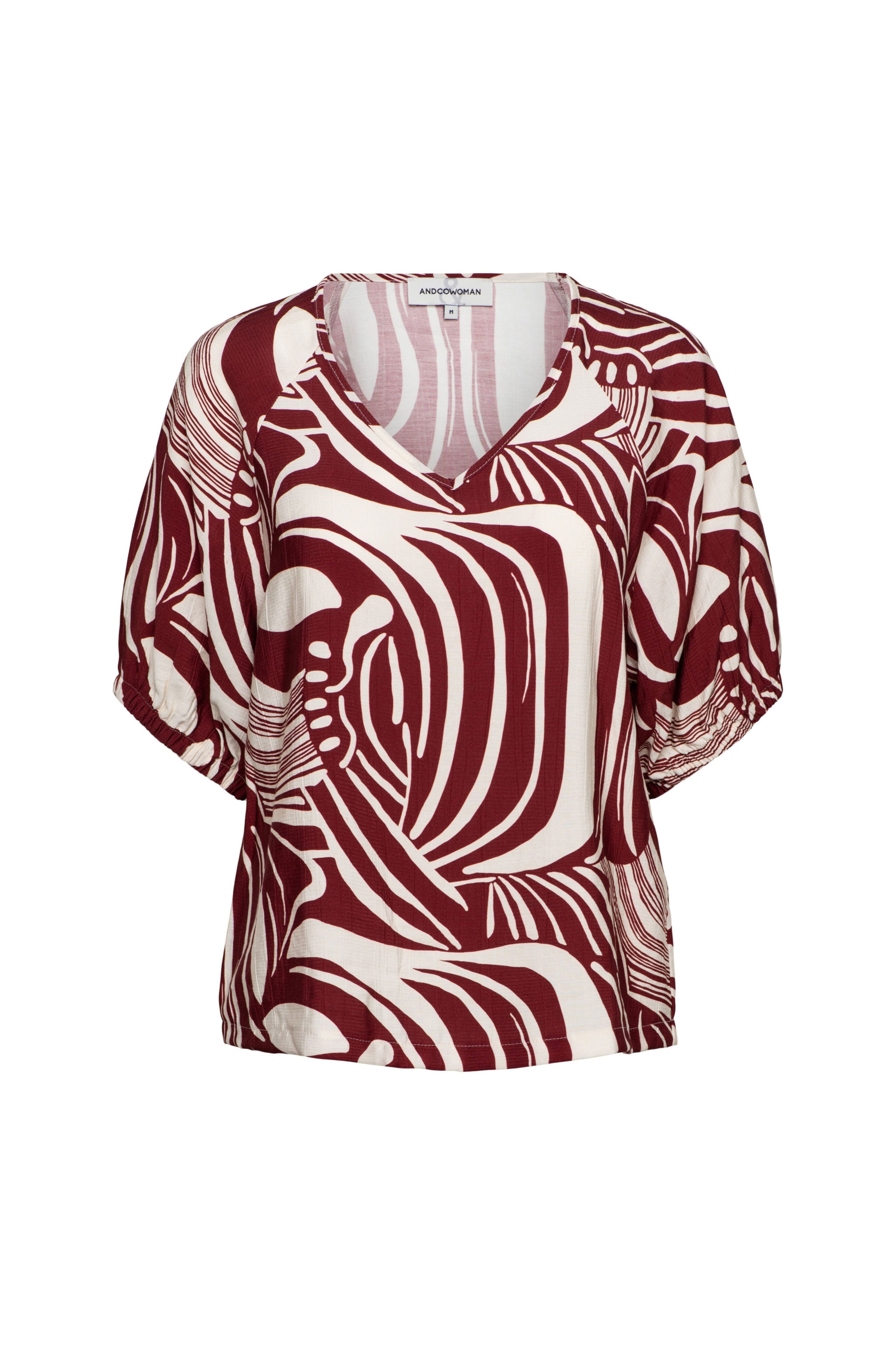 Top Amelie Weave Claret Multi TO375