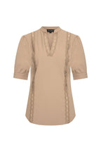 Travel Top Lace Latte 202828