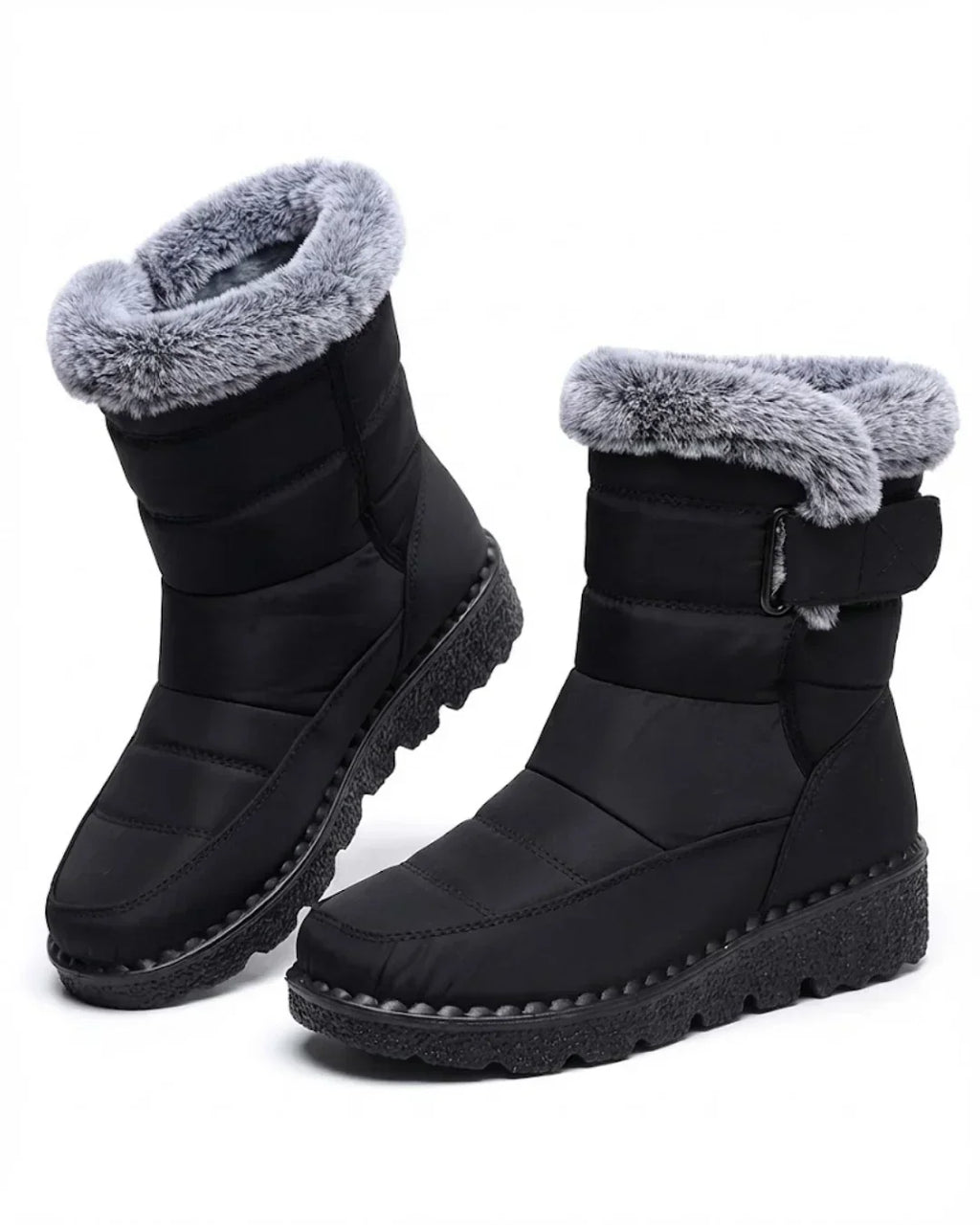 Lysandra™ | Quilted Faux-Fur Lined Winter Boots