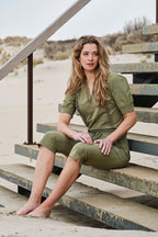 Travel Top Lace Olive 202828