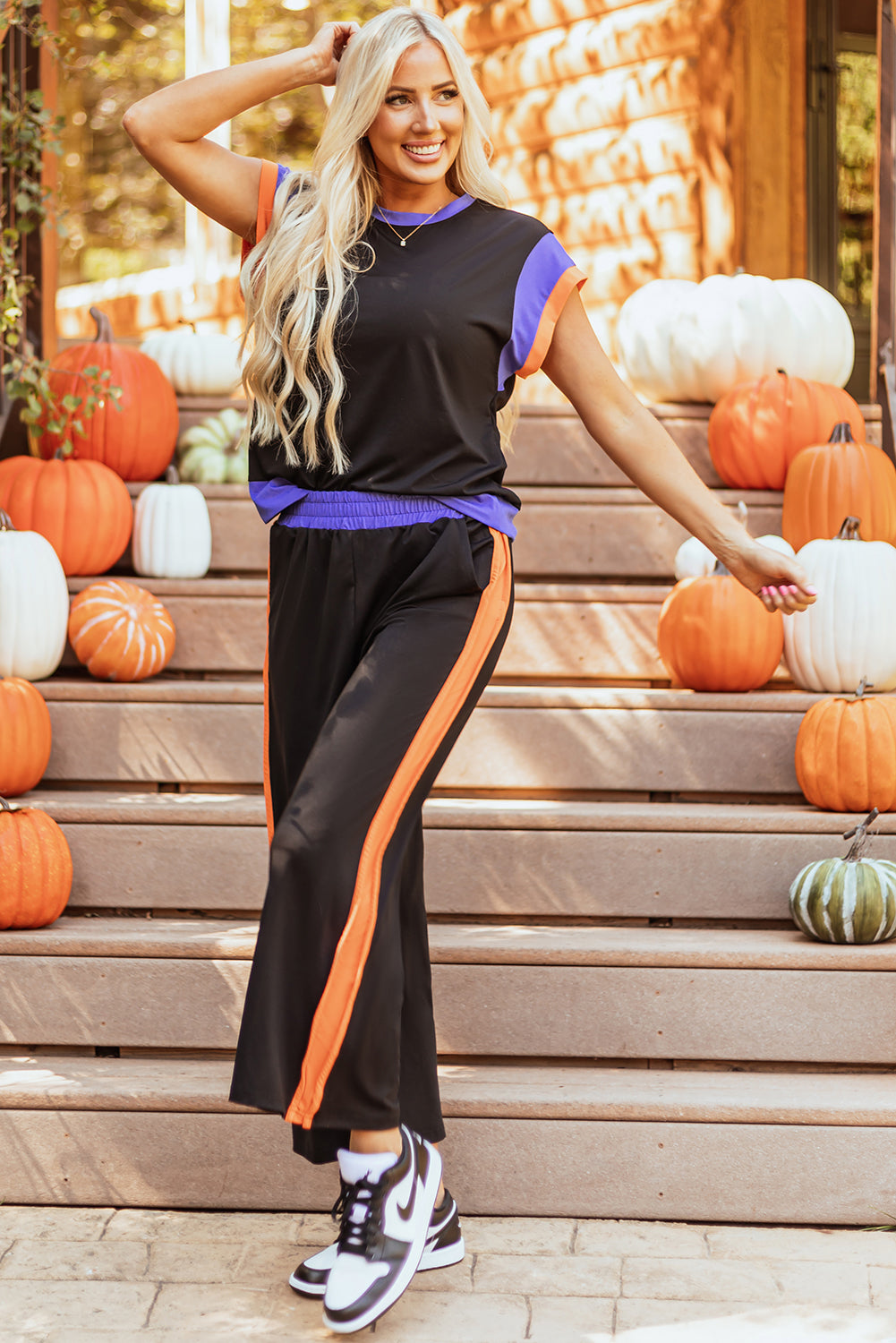 Detail Casual Two-piece Outfit