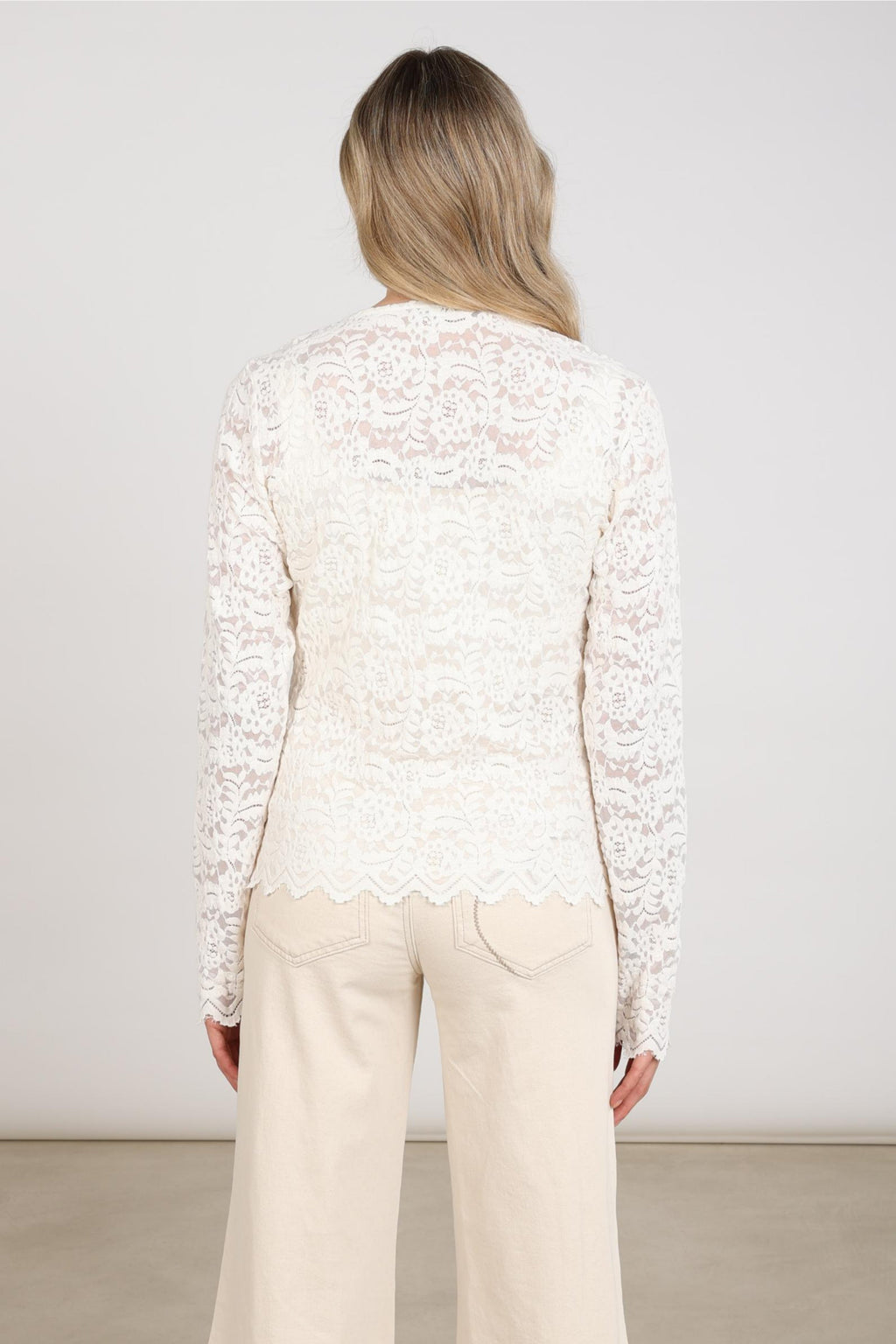Top Wies Lace Offwhite NKF01099