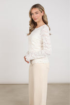Top Wies Lace Offwhite NKF01099