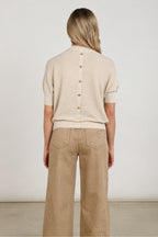 Top Kinty Lurex Sand NKF01068