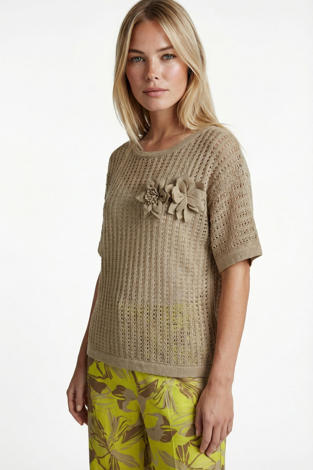 Top Vanja Knitting Nude Oat