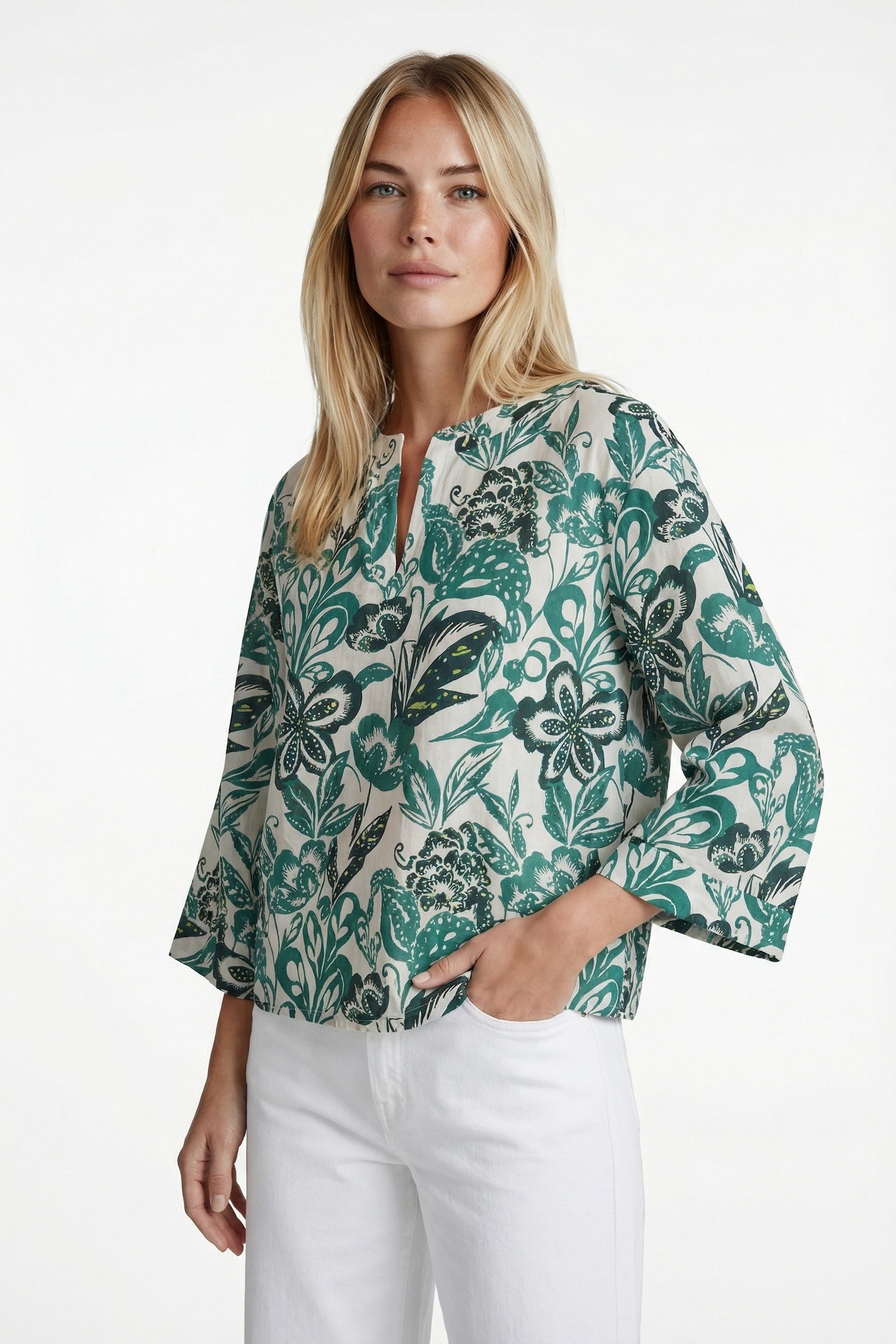 Top Wilhelmine Sand Vintage Green