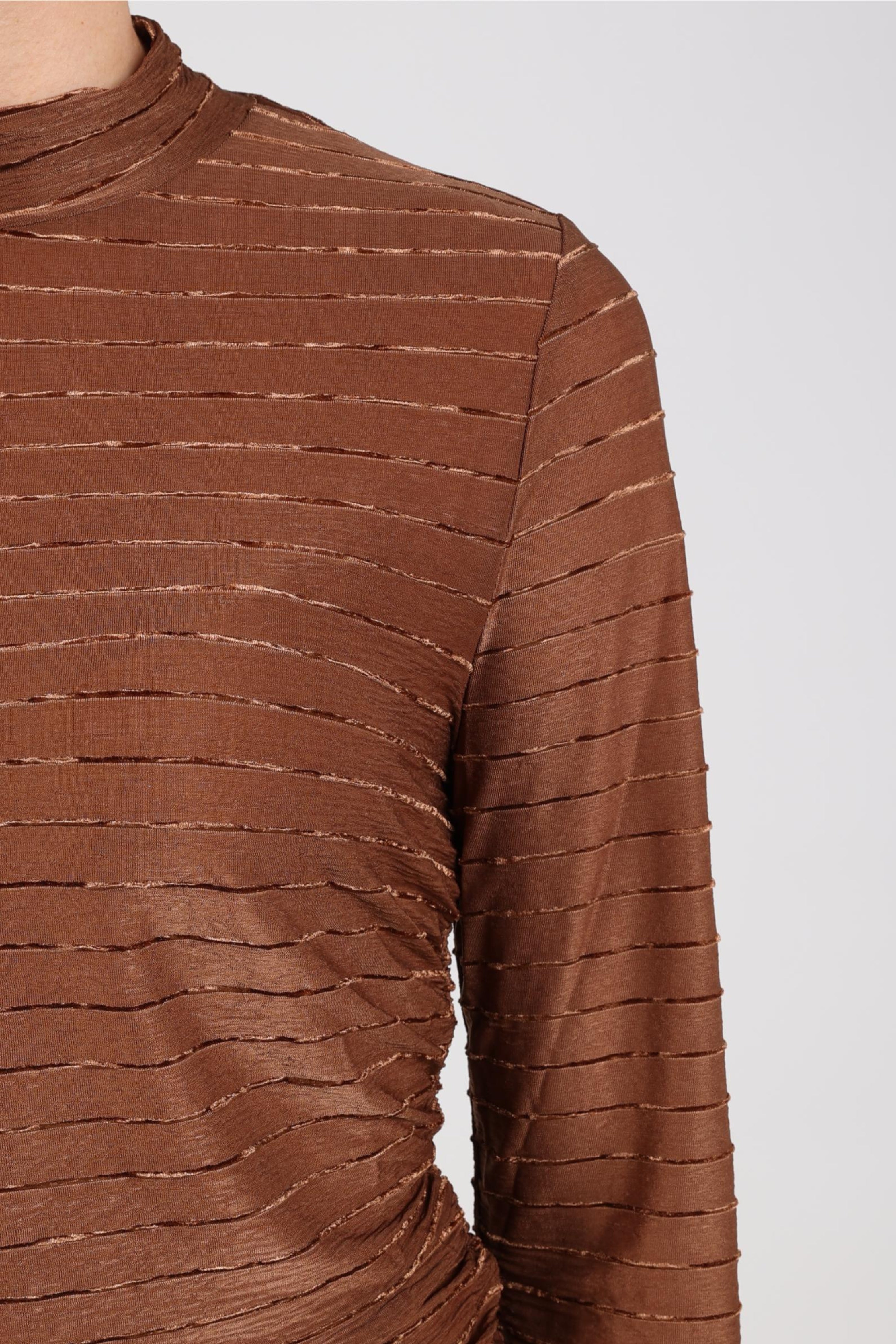 Top Gracie Stripe Espresso NKF01081