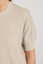 Top Kinty Lurex Sand NKF01068