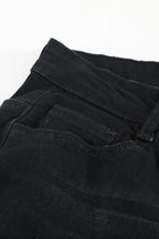 Wash Vintage Black Wide Leg Jeans