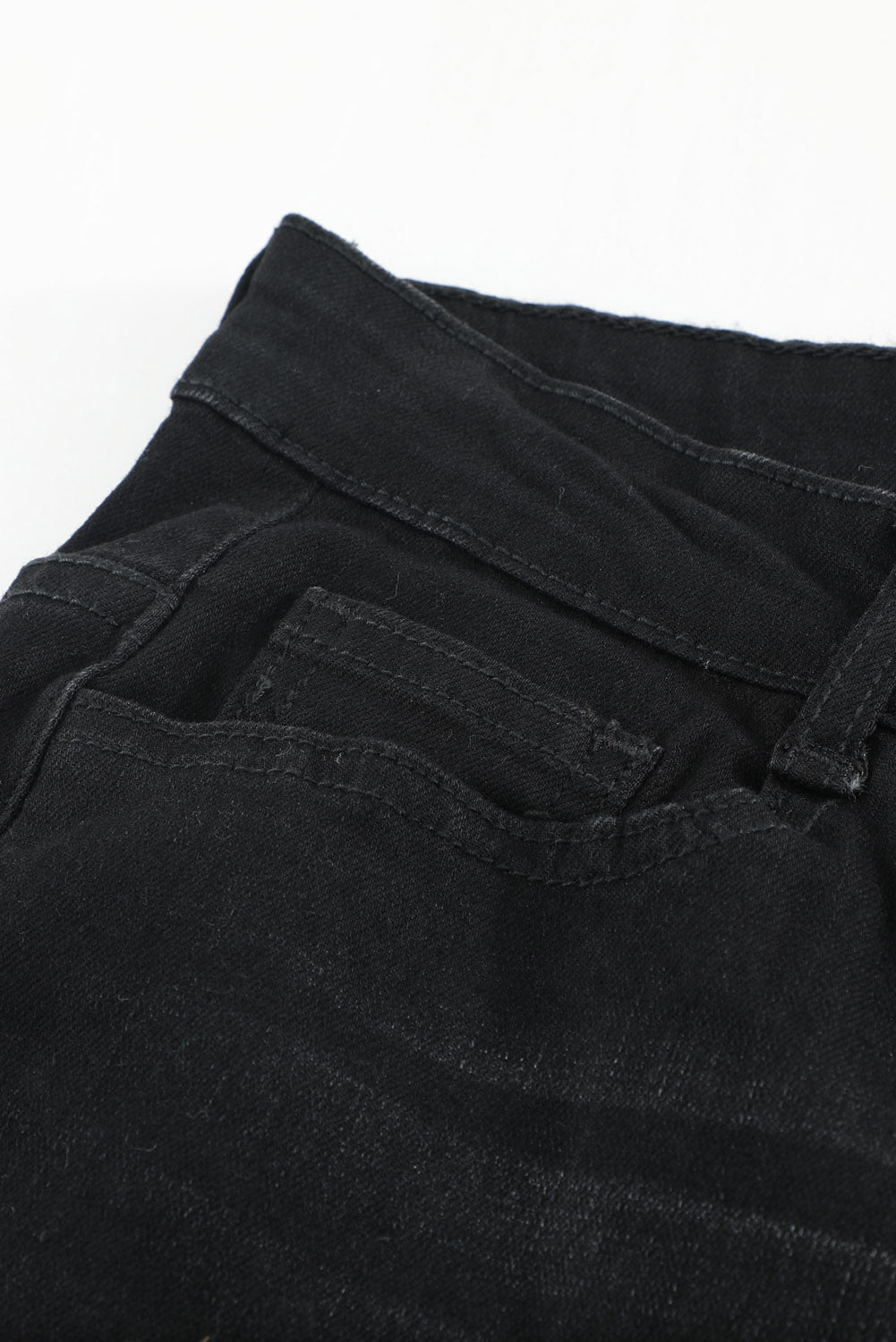 Wash Vintage Black Wide Leg Jeans