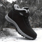 Benedetta™ | Plush-lined hook-and-loop lace-up hiking ankle boots