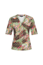 Travel Top Pencil Branches Print Olive 202271