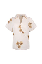 Top Daniek Embroidery Offwhite Fango NKS01125