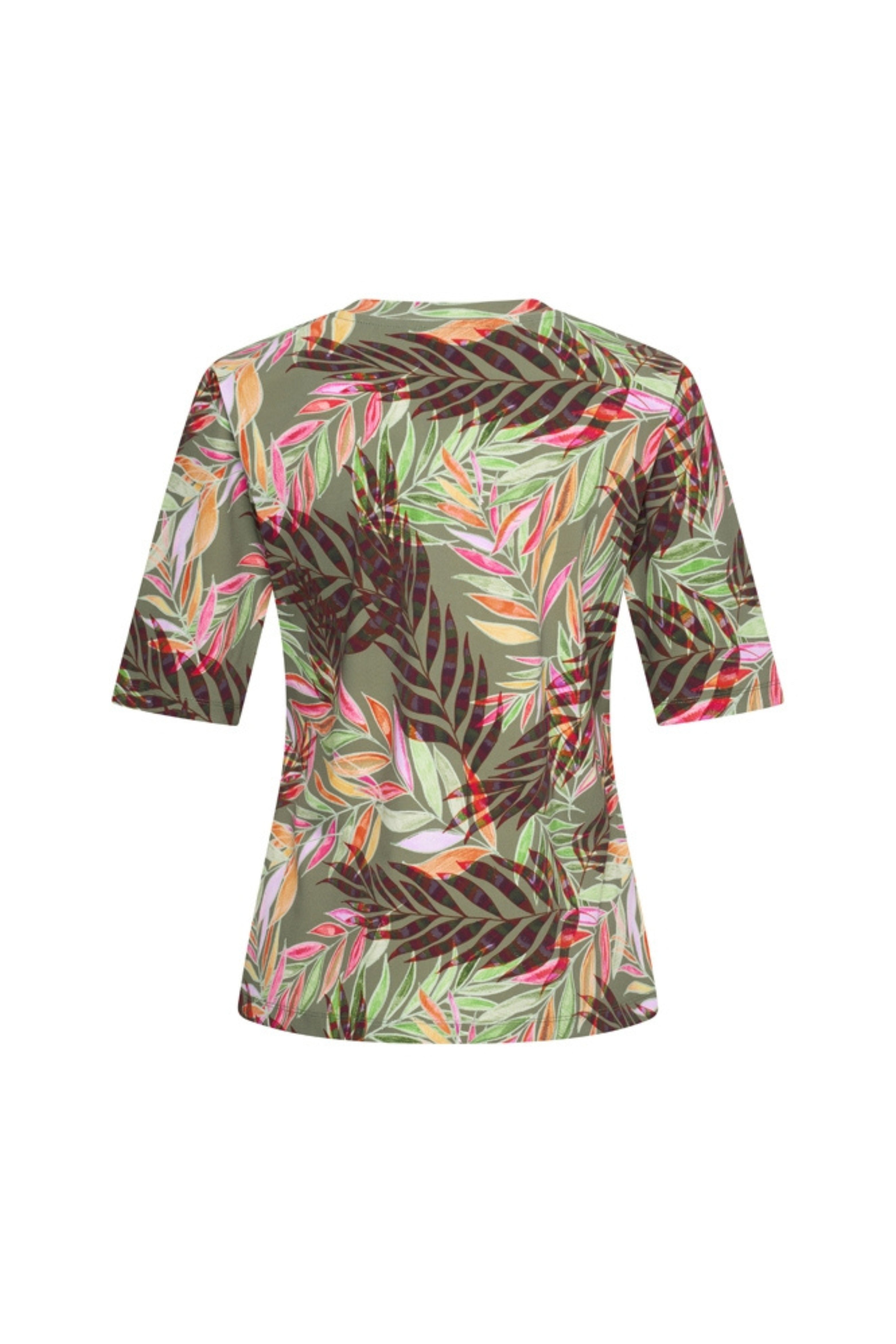 Travel Top Pencil Branches Print Olive 202271