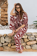 Top Amelie Weave Claret Multi TO375