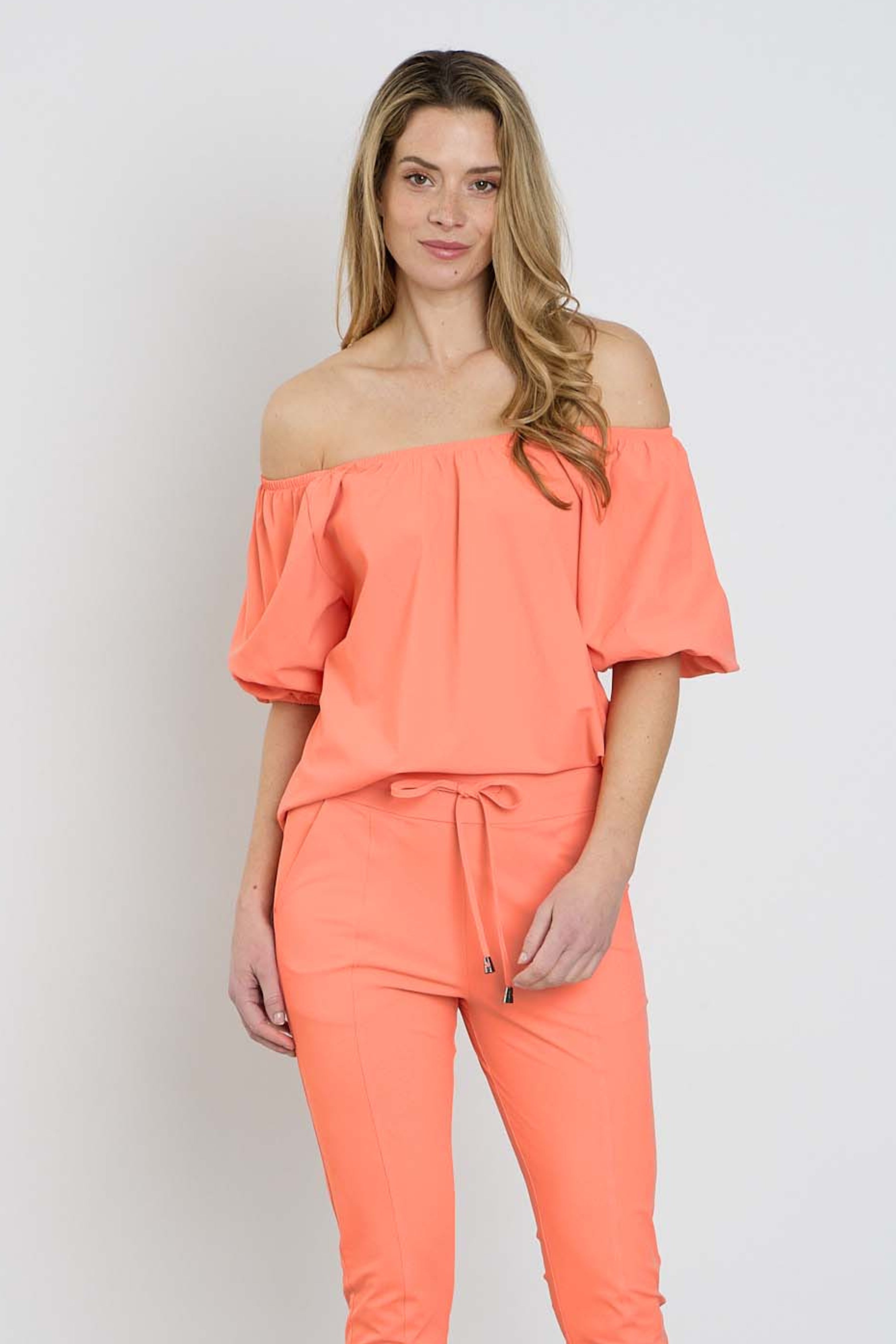 Travel Top Bardot Coral 202454