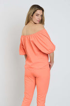 Travel Top Bardot Coral 202454