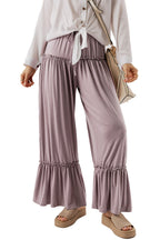 Frilled High Waist Wide Leg Pants