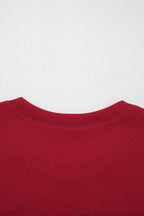 Racing Red Drop Shoulder Boxy Tee and Barrel Pants Set