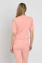 Travel Top Wrap Peach Amber 202838