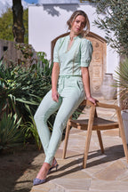 Travel Top Lace Pistachio 202828