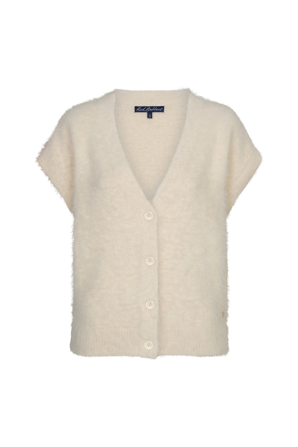 Top Sleeveless Fuzzy Cream SRB5116