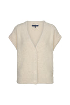 Top Sleeveless Fuzzy Cream SRB5116