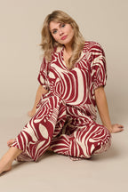 Top Amelie Weave Claret Multi TO375