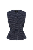 Top Trisia Chalk Stripes