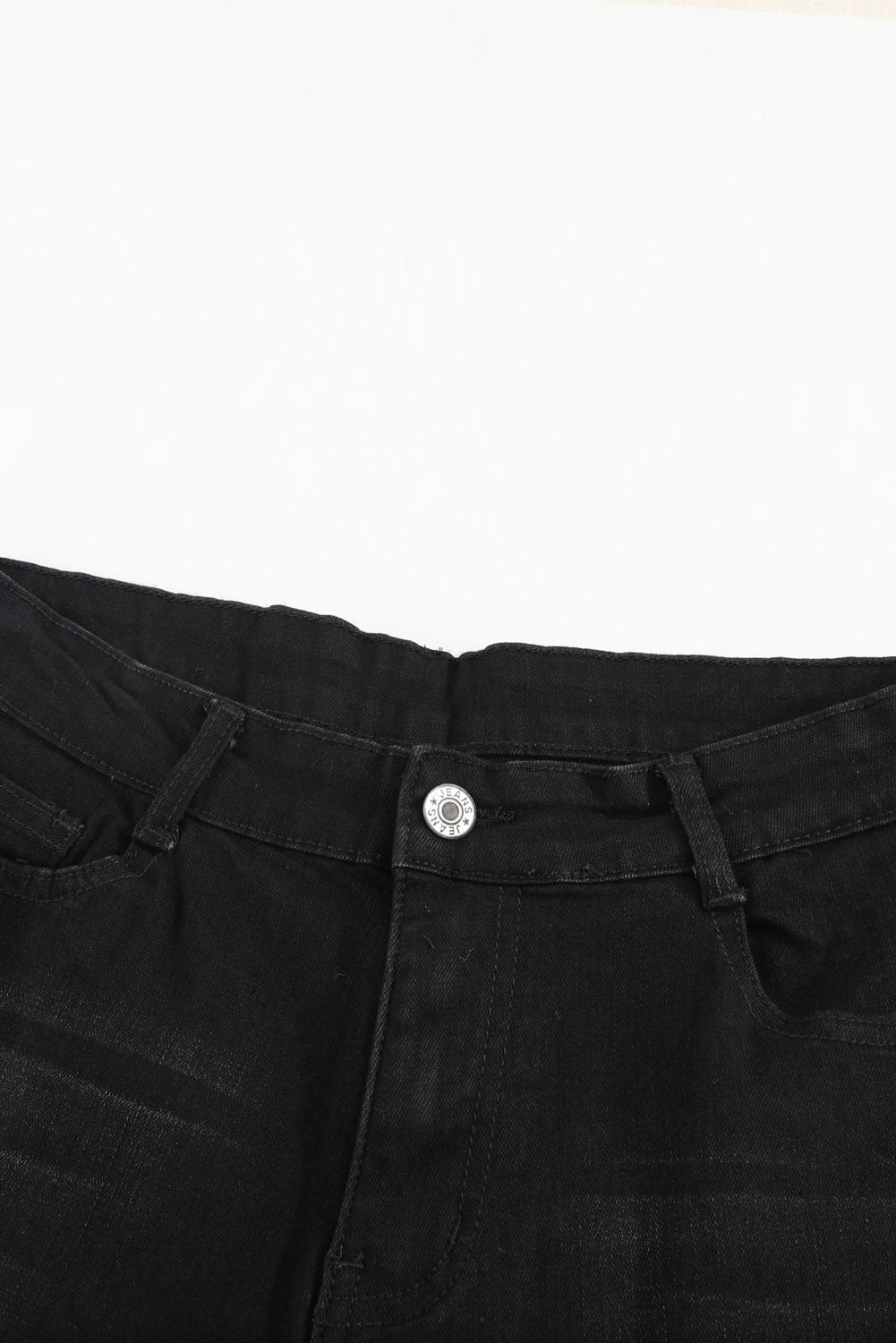 Wash Vintage Black Wide Leg Jeans