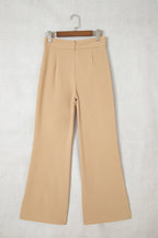 Parchment High Waist Full Length Regular Fit Pants