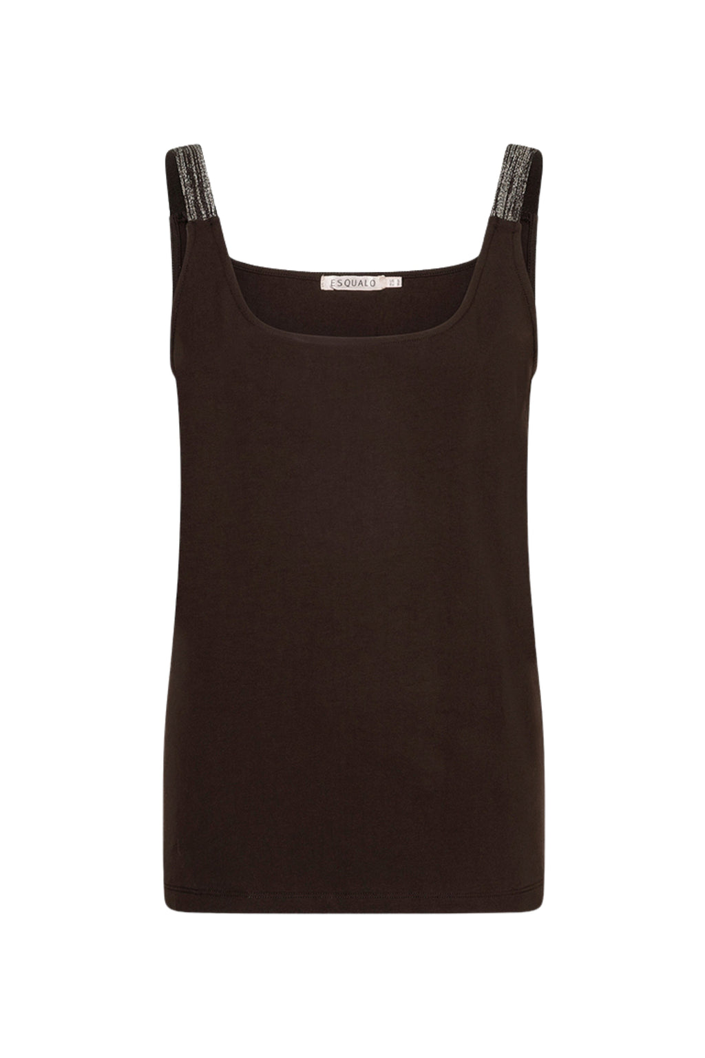 Singlet Lurex Straps Cacao F26.30514