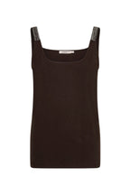 Singlet Lurex Straps Cacao F26.30514