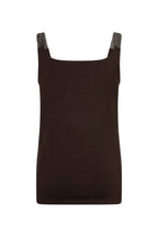 Singlet Lurex Straps Cacao F26.30514