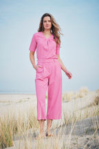 Travel Top Pleated Rose 202815