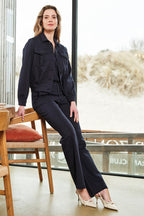 Top Sweat V-Neck Navy 251040