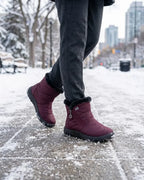 Cendy™ | Quilted Fleece-Lined Zip Ankle Boots