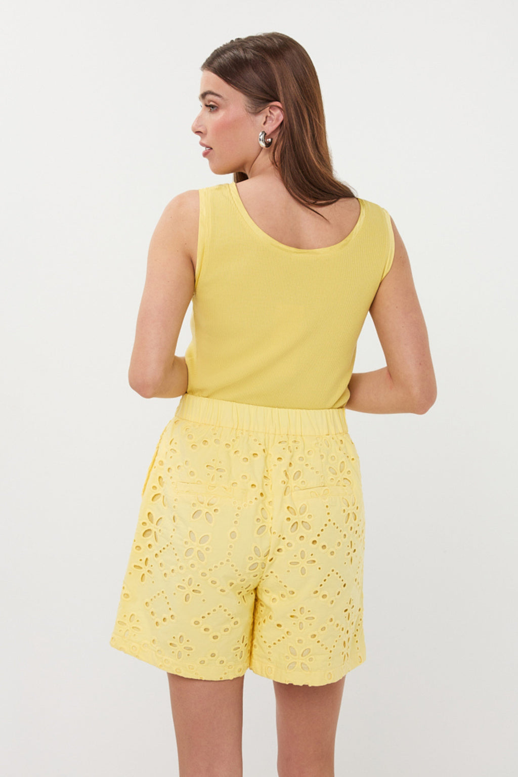 Top Satin Binding Rib Knit Lemon HS26.30208