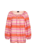 Travel Top Summer Stripe Print Coral 202846