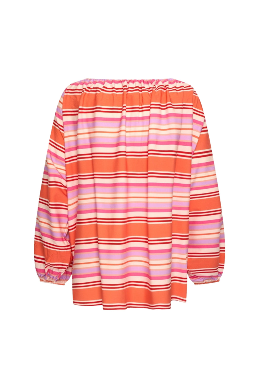 Travel Top Summer Stripe Print Coral 202846