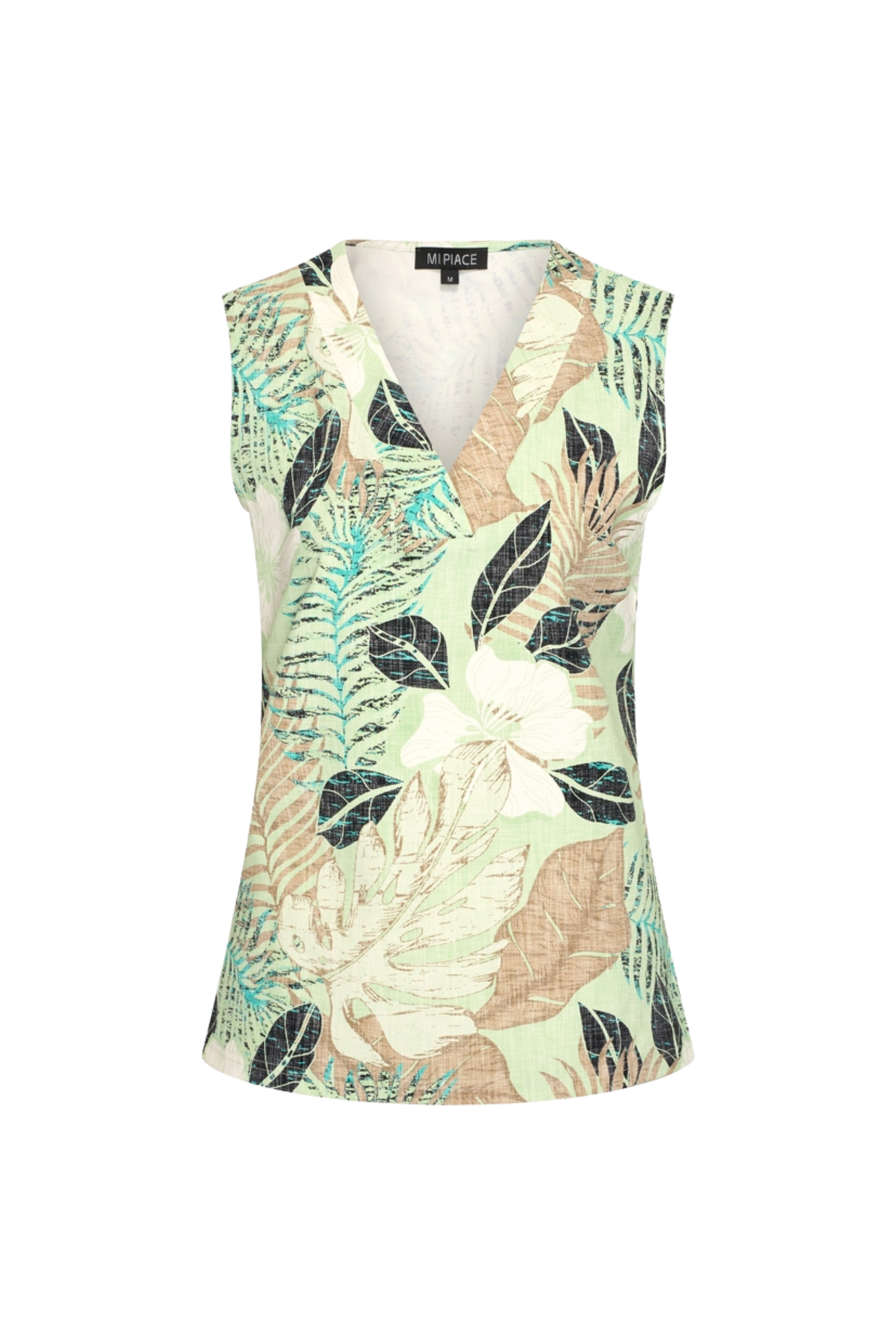 Travel Top Botanical Print Pistachio 202425
