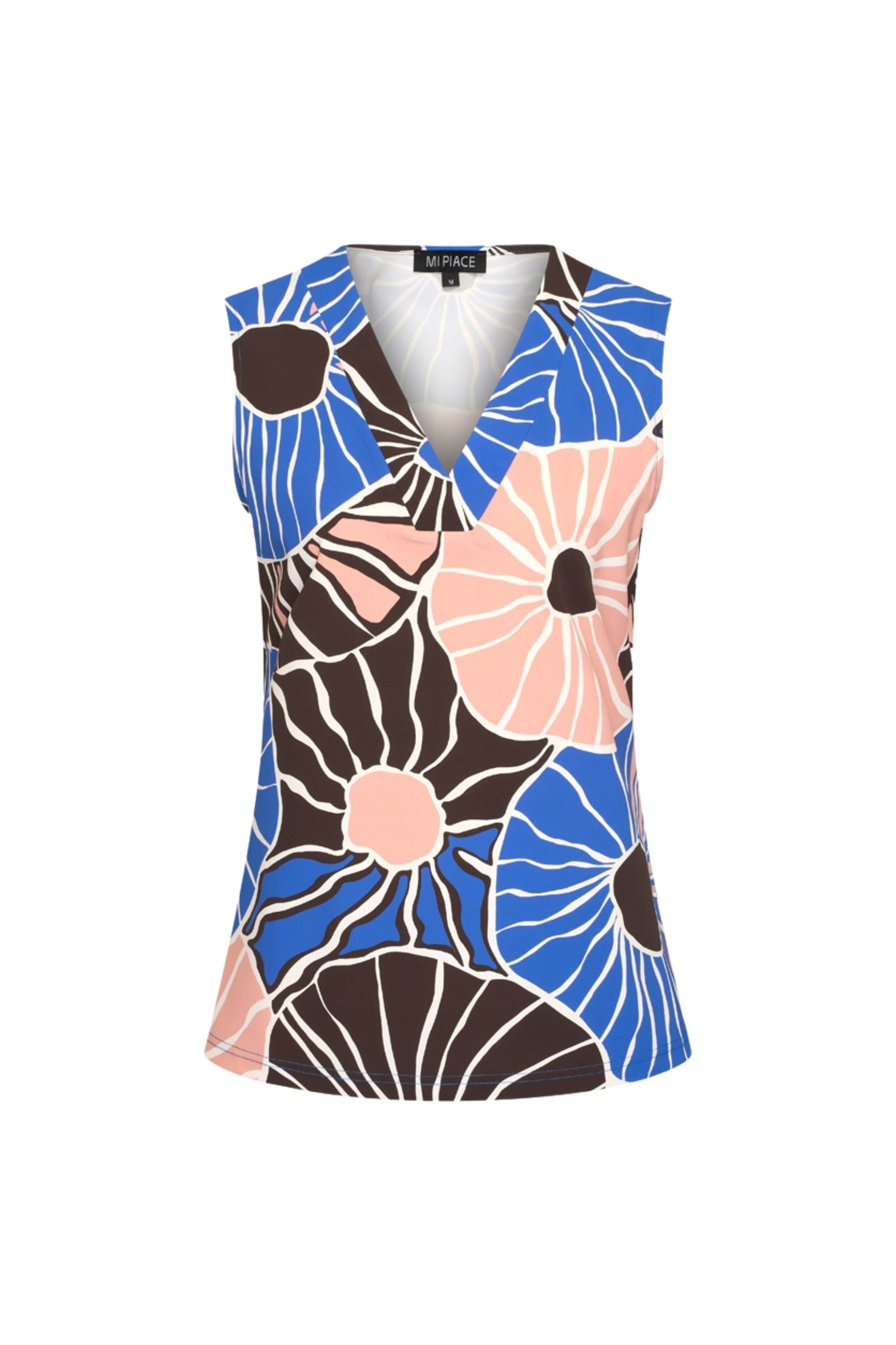 Travel Top Desert Anemone Print Nautic Blue 202425