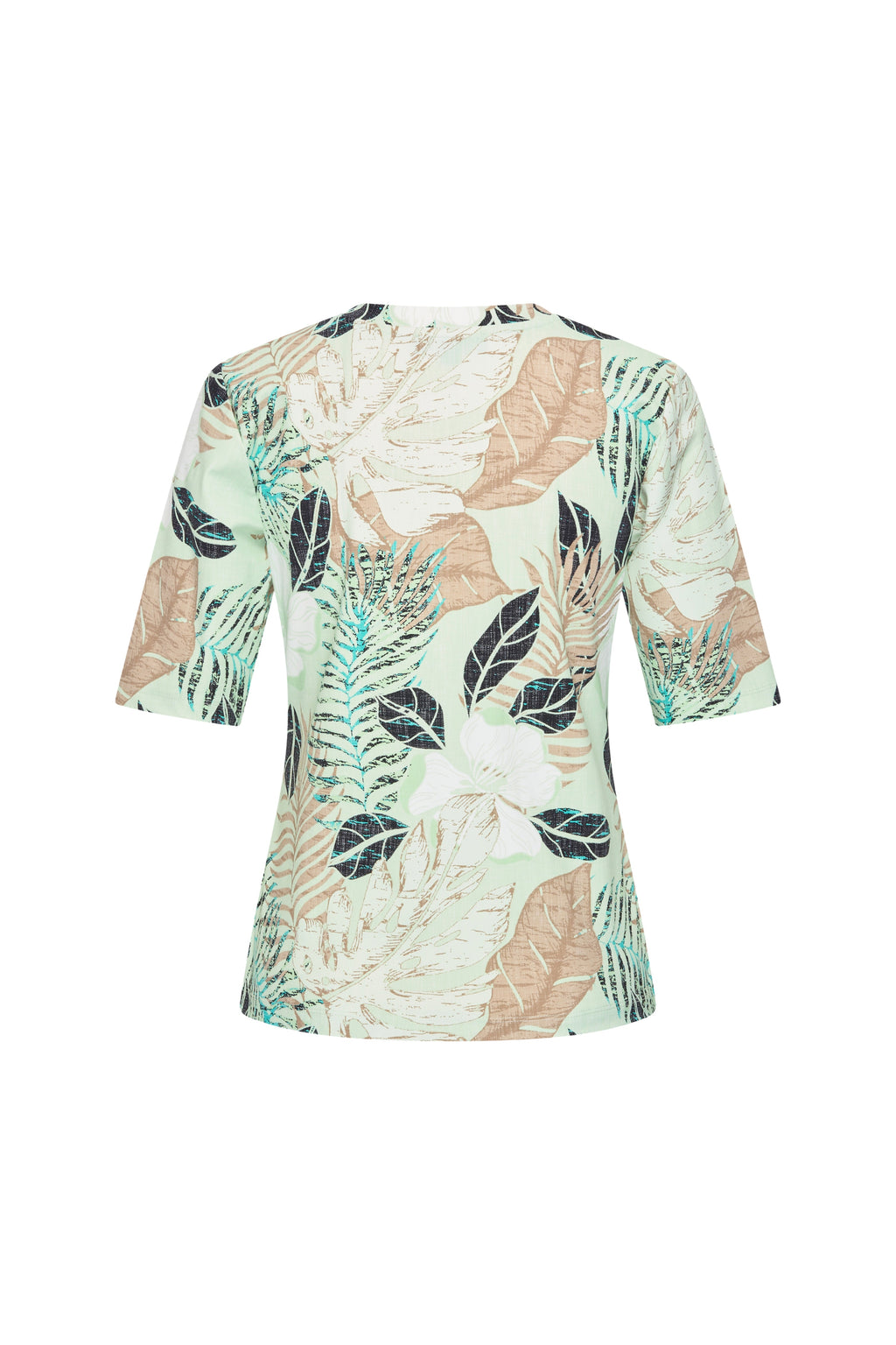 Travel Top Botanical Print Pistachio 202271