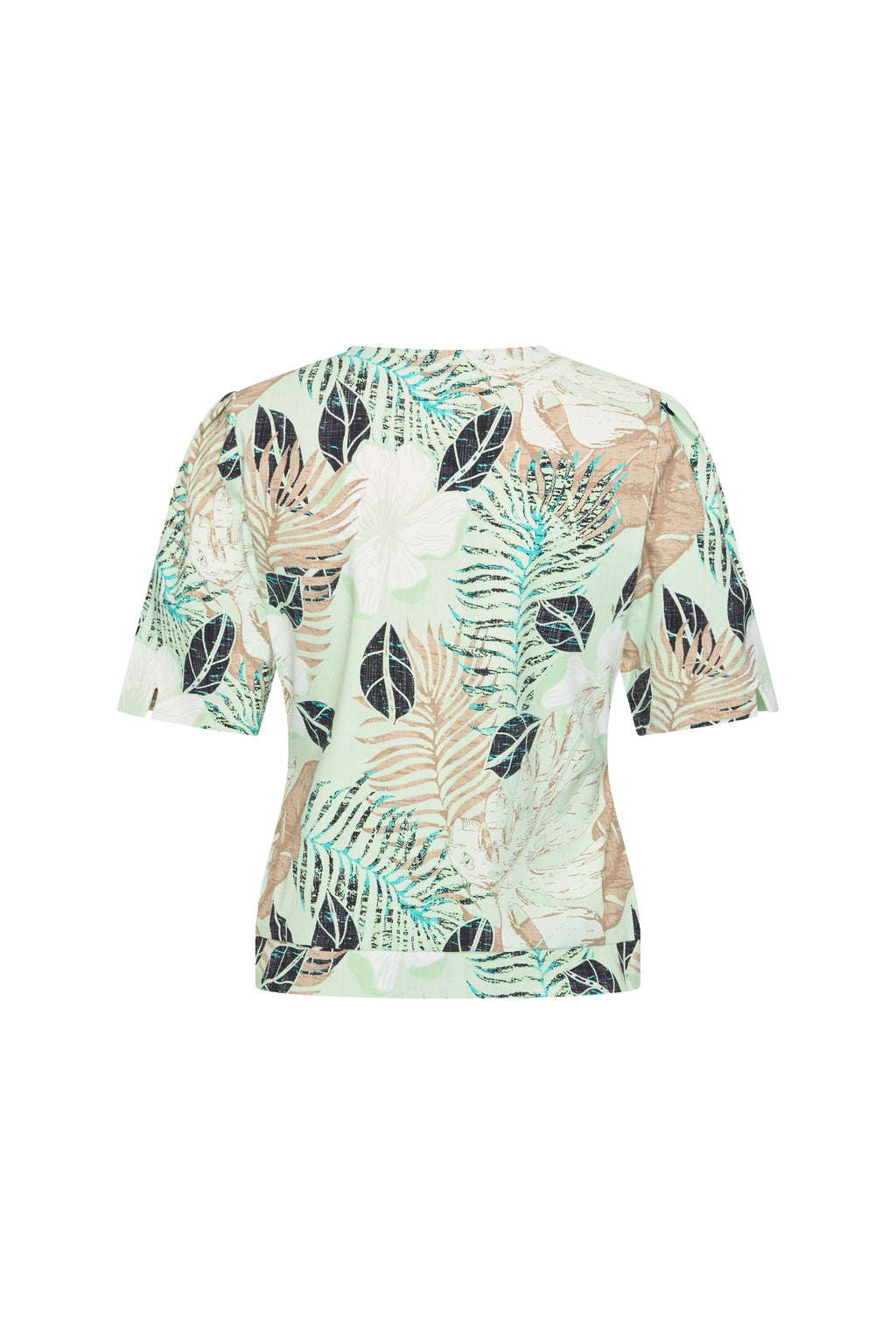 Travel Top Wrap Botanical Print Pistachio 202838