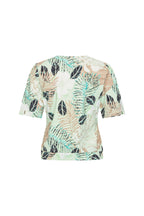 Travel Top Wrap Botanical Print Pistachio 202838