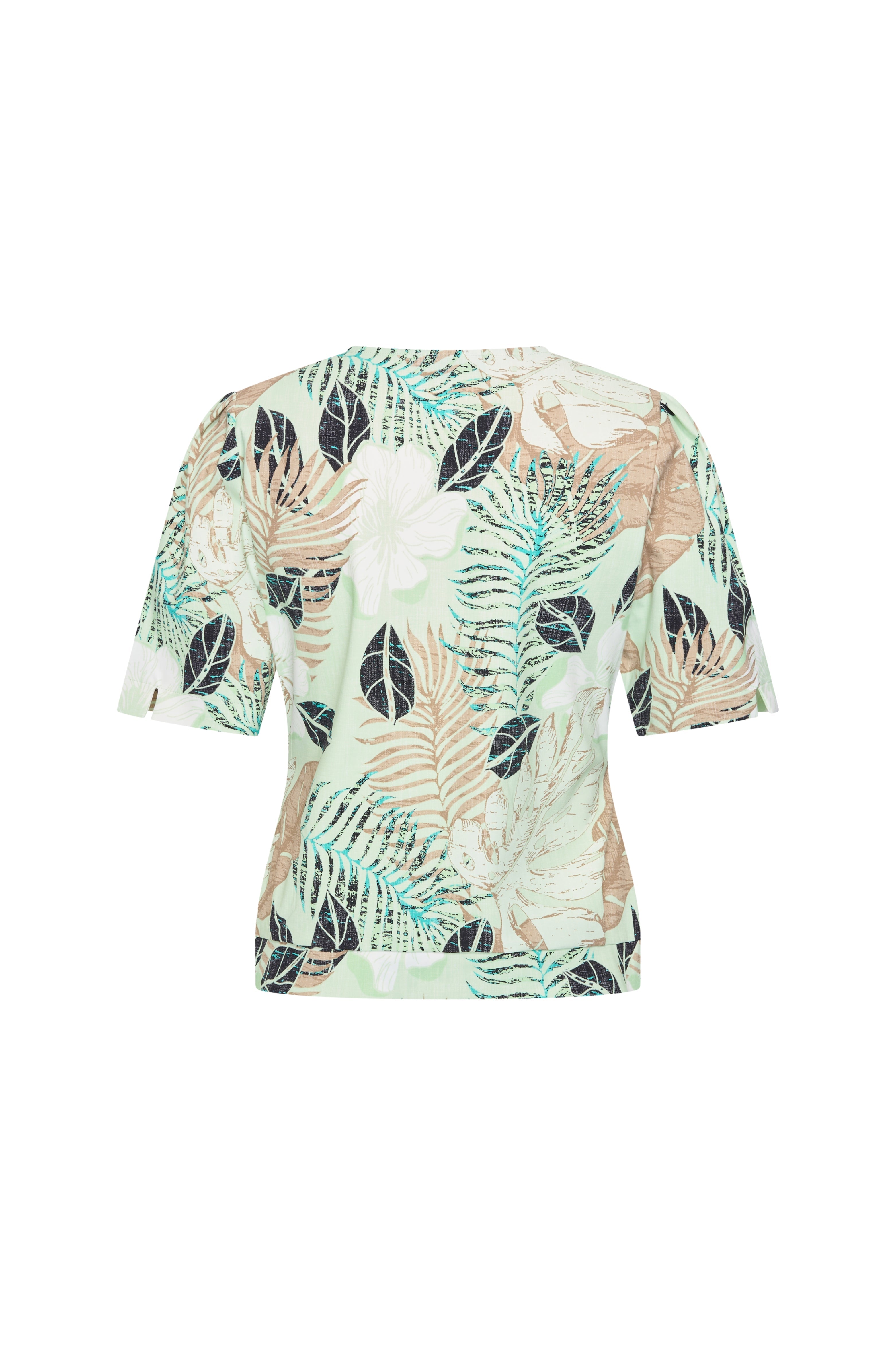 Travel Top Wrap Botanical Print Pistachio 202838