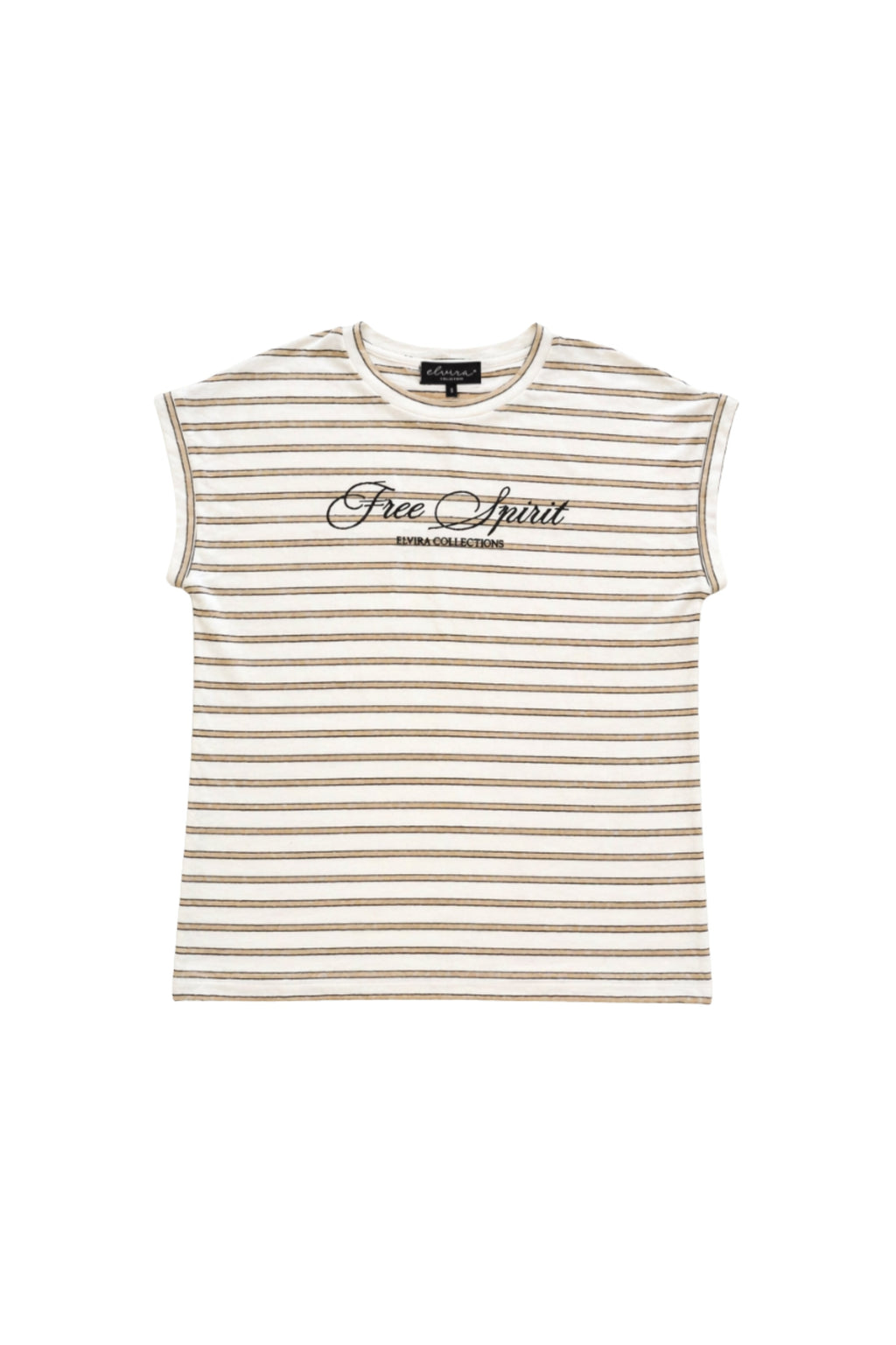 Top Luna Striped Creme