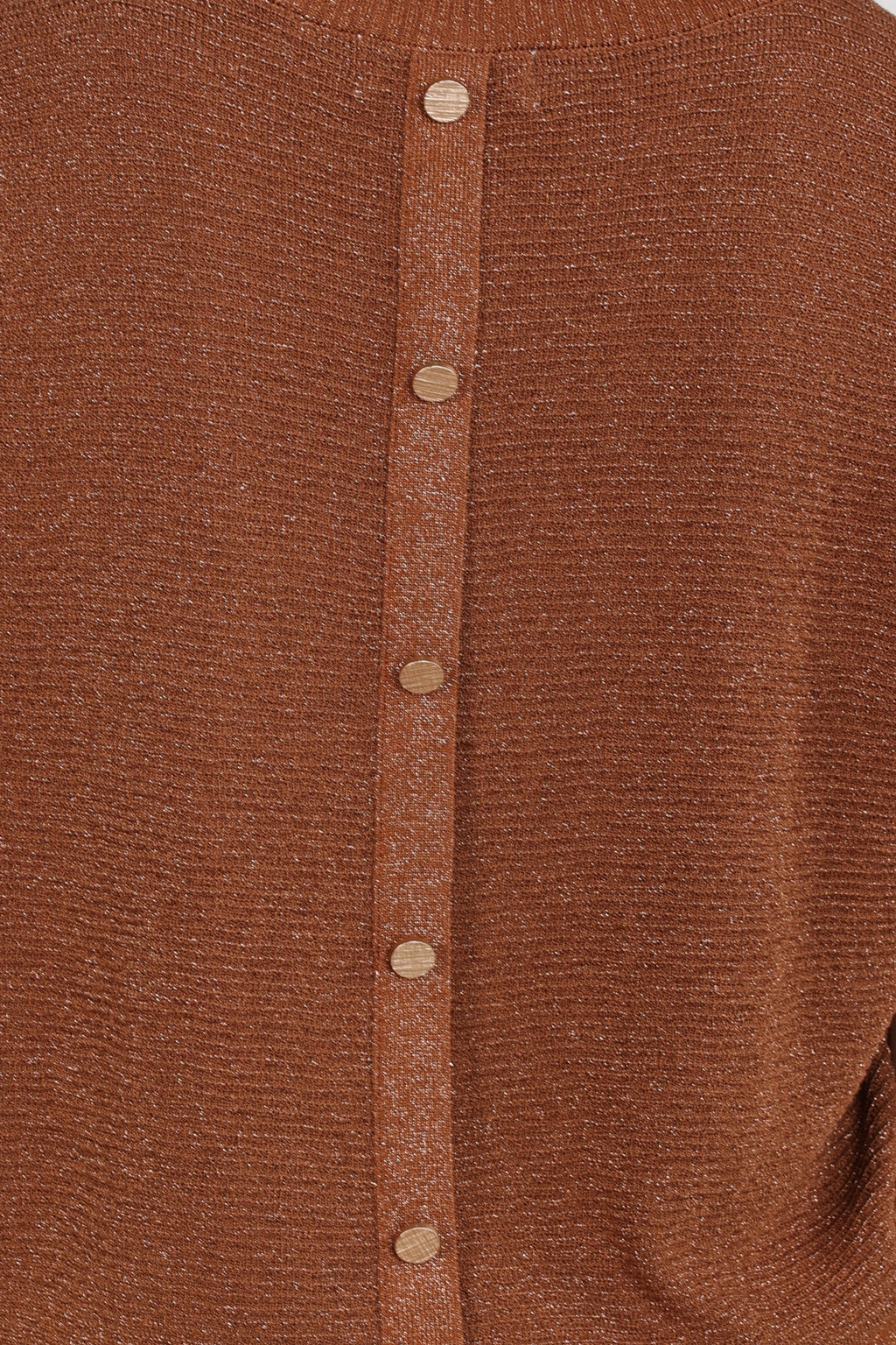Top Kinty Lurex Espresso NKF01068
